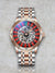 Herenhorloge Automatische Mechanische Skeleton Design - Waterdicht, 42mm RVS Band  - Rozegoud
