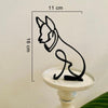 Minimalistische Hundekunstskulptur