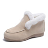 Stivaletti in suede e pelle