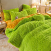 LuxuSoft Fleece Bettwäsche Set - Komplett Komfort für Kalte Nächte