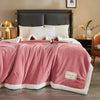 Coperte da letto - Coperta da letto trapuntata in pile a tre strati di alta qualità e morbida