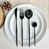 Set di posate moderno nero