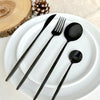 Set di posate moderno nero