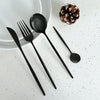 Set di posate moderno nero