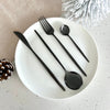 Set di posate moderno nero