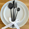 Set di posate moderno nero