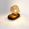 FrostStone Lampada da Tavolo in Vetro - Illuminazione Elegante per ogni Interno
