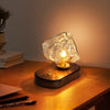 FrostStone Lampada da Tavolo in Vetro - Illuminazione Elegante per ogni Interno