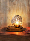 FrostStone Lampada da Tavolo in Vetro - Illuminazione Elegante per ogni Interno