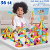 Magnetische Bausteine™ | Pädagogisches Magnetspielzeug für Kinder | Inkl. KOSTENLOSE Aufbewahrungsbox im Wert von €19.95