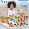 Magnetische Bausteine™ | Pädagogisches Magnetspielzeug für Kinder | Inkl. KOSTENLOSE Aufbewahrungsbox im Wert von €19.95