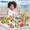 Magnetische Bausteine™ | Pädagogisches Magnetspielzeug für Kinder | Inkl. KOSTENLOSE Aufbewahrungsbox im Wert von €19.95