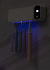 Intelligente UV Tandenborstelhouder met Digitale Display en Sterilisatie Technologie - Ruimtebesparend Wit Design 5