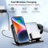 3-in-1 Snelladerstation | Premium Draadloze Fast Charging Dockingstation met Wecker | voor Apple iPhone, Watch & AirPods