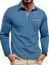 Katoenen poloshirt met lange mouwen voor heren | Comfortabele pasvorm 3