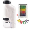 Microscopio tascabile portatile con zoom 60-120x | Microscopio educativo per bambini - Insegnagli a scoprire