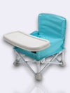 Kindercampingstoel met Tafel - Comfortabele en Duurzame Stoel voor Buitenactiviteiten, Veilig Stalen Frame en Antislipvoeten | Blauw