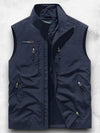 Klassiek Waterdicht Heren Gilet met Lichtgewicht Vulling en Meerdere Zakopties - Bodywarmer voor Buitenactiviteiten | Donkerblauw