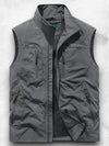 Klassiek Waterdicht Heren Gilet met Lichtgewicht Vulling en Meerdere Zakopties - Bodywarmer voor Buitenactiviteiten | Grijs