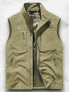Klassiek Waterdicht Heren Gilet met Lichtgewicht Vulling en Meerdere Zakopties - Bodywarmer voor Buitenactiviteiten | Khaki