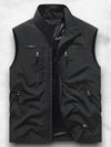 Klassiek Waterdicht Heren Gilet met Lichtgewicht Vulling en Meerdere Zakopties - Bodywarmer voor Buitenactiviteiten | Zwart
