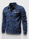 Klassieke Spijkerjas Heren van Hoogwaardige Indigo Gewassen Denim met Verstelbare Pasvorm en Tijdloos Ontwerp | Darkblauw 2