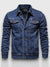 Klassieke Spijkerjas Heren van Hoogwaardige Indigo Gewassen Denim met Verstelbare Pasvorm en Tijdloos Ontwerp | Darkblauw