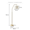 Elegante lampada da terra – Illuminazione elegante per il tuo interno