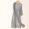 Lange cardigan voor dames | Lichtgewicht V-hals 4