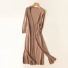 Lange cardigan voor dames | Lichtgewicht V-hals 6