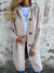 Lange cardigan voor dames, gebreid, met capuchon | Relaxte pasvorm 0