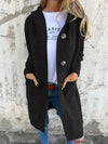 Lange cardigan voor dames, gebreid, met capuchon | Relaxte pasvorm 2