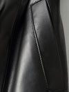 ElegantWear - Trenchcoat lungo in pelle da donna