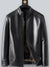 Leren Jas Dames met Pluche Voering en Zip-up Sluiting - Zwart