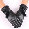 Leren handschoenen voor dames | Warme schapenvacht met fluwelen voering 0
