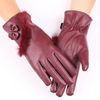 Leren handschoenen voor dames | Warme schapenvacht met fluwelen voering 1