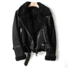 Leren jas voor dames met sherpavoering | Winter 1