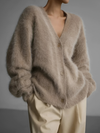 Losvallend damesvest | Winter | Khaki