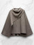 Luxe Cape Coat van Hoogwaardige Stof – Tijdloos en Elegant, Vrije Snit voor Comfort en Stijl, Geschikt voor Elk Seizoen | Grijs