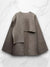 Luxe Cape Coat van Hoogwaardige Stof – Tijdloos en Elegant, Vrije Snit voor Comfort en Stijl, Geschikt voor Elk Seizoen | Grijs B