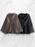 Luxe Cape Coat van Hoogwaardige Stof – Tijdloos en Elegant, Vrije Snit voor Comfort en Stijl, Geschikt voor Elk Seizoen | Zwart & Grijs 