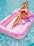 Luxe Opblaasbaar Tanning Loungebed met Verstelbaar Hoofdkussen – 200x150 cm voor Zwembad of Tuin - Fel Roze