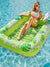 Luxe Opblaasbaar Tanning Loungebed met Verstelbaar Hoofdkussen – 200x150 cm voor Zwembad of Tuin - Groen