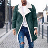 Parka da uomo con collo revers in pile, giacca invernale calda, moda abbigliamento casual