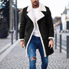 Parka da uomo con collo revers in pile, giacca invernale calda, moda abbigliamento casual