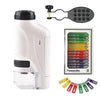 Microscopio tascabile portatile con zoom 60-120x | Microscopio educativo per bambini - Insegnagli a scoprire
