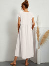 Camell™ vestito con scollo rotondo