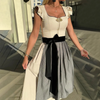Mouwloze, geplooide midi-jurk | Oktoberfest-outfit 0