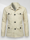 Multi Pocket Cargo Jacket met Comfortabele Pasvorm en Tijdloos Ontwerp – Lichtgewicht en Ademend voor Alle Seizoenen | Beige