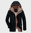 Nelson | Dicker cappotto invernale per uomo con cappuccio e tasche profonde giacca